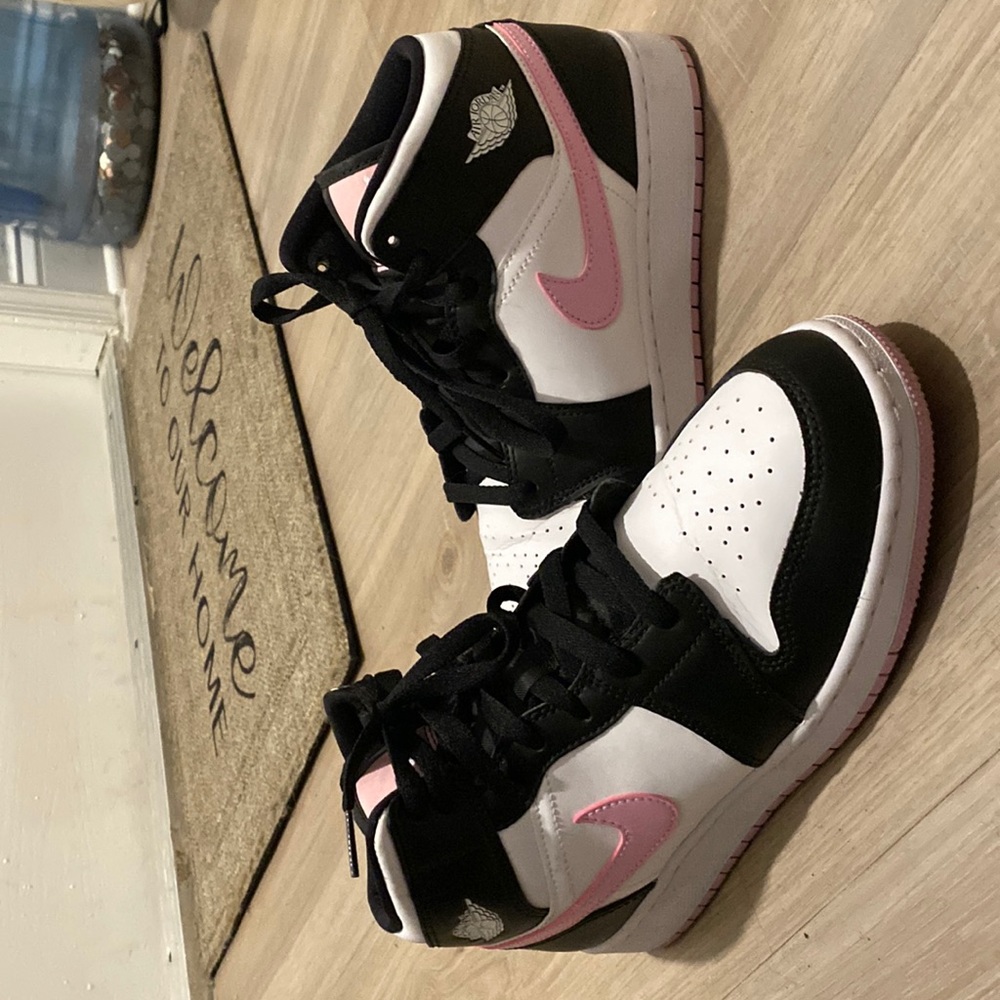Arctic pink jordan ones